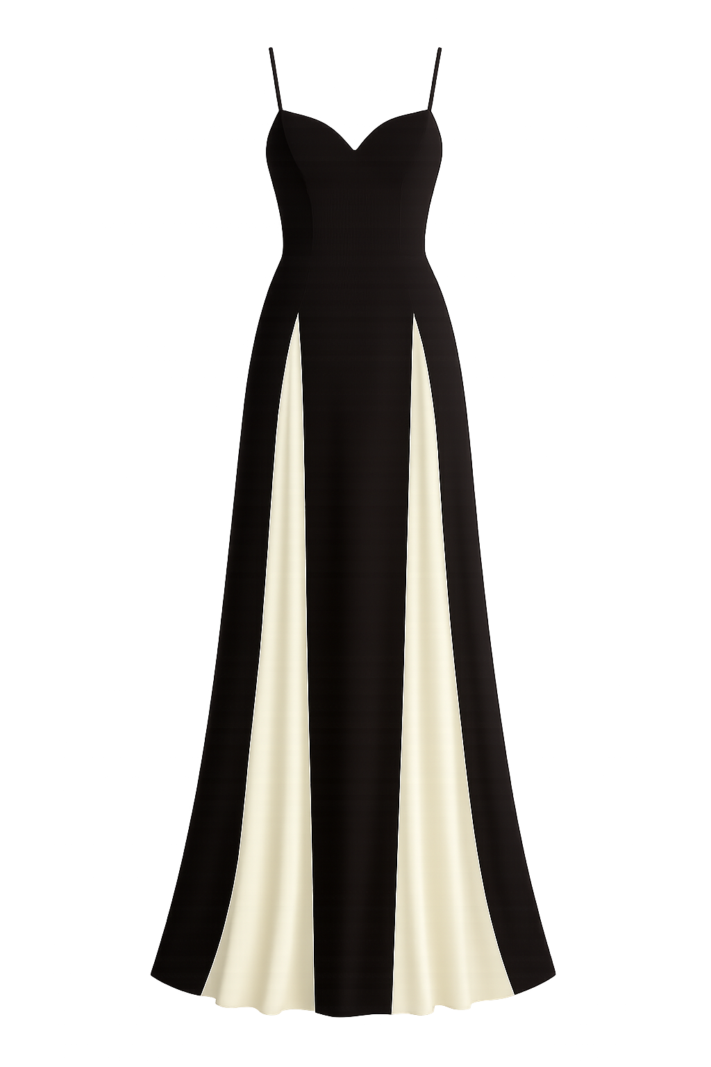 Trocadero Black and White Maxi Dress