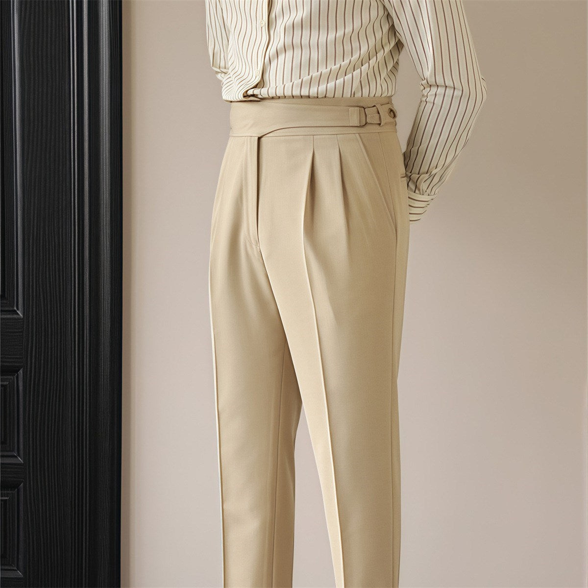 British Retro Business Suit Pants Men