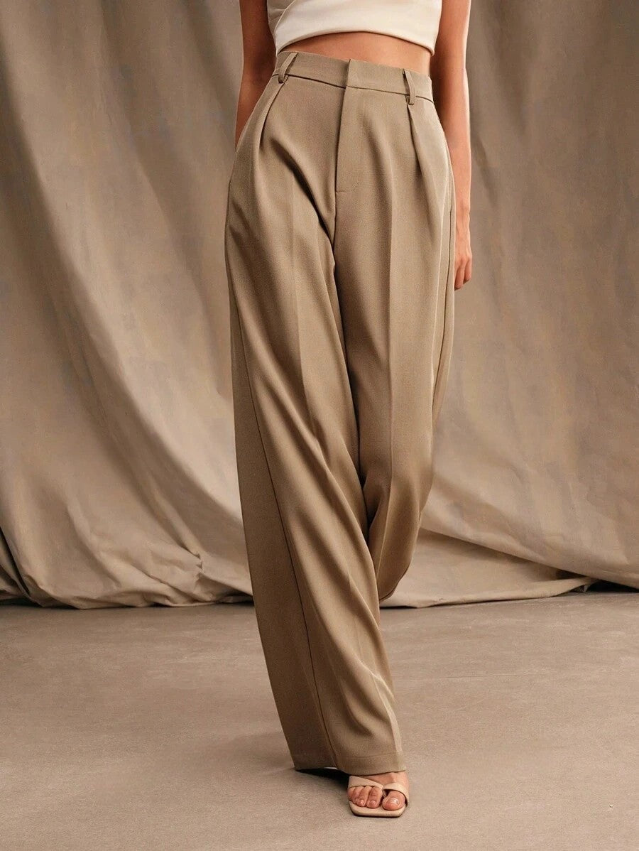 Business Commute Wide Leg Pants