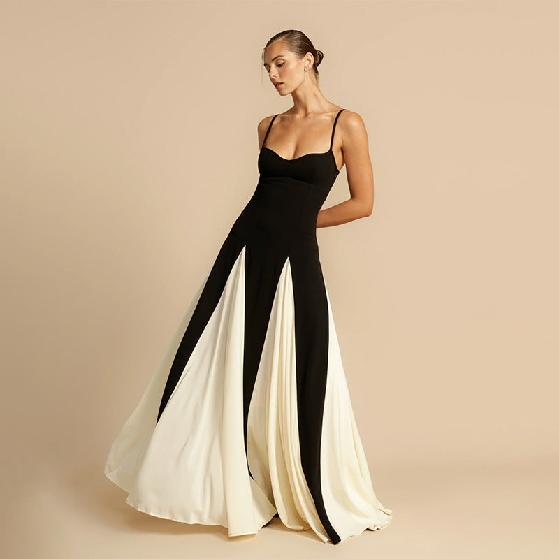 Trocadero Black and White Maxi Dress