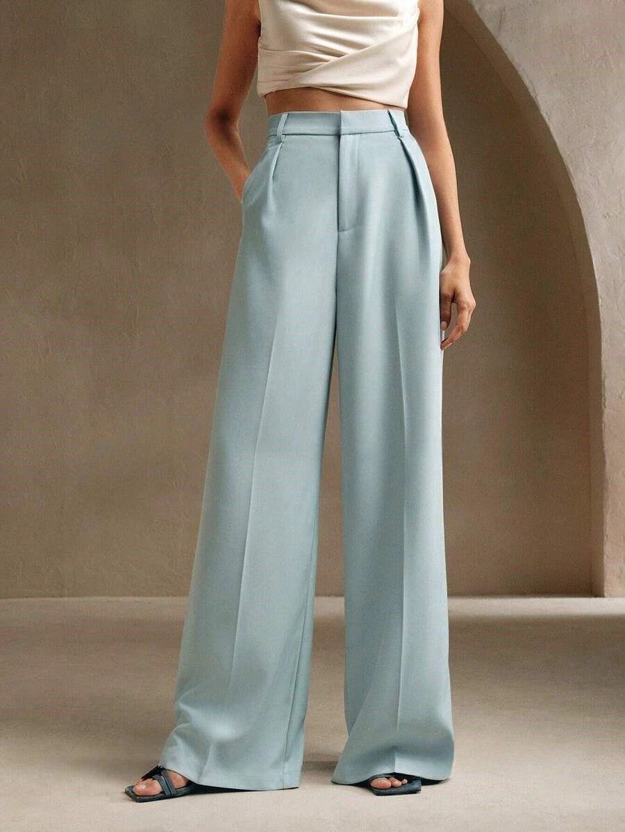 Business Commute Wide Leg Pants