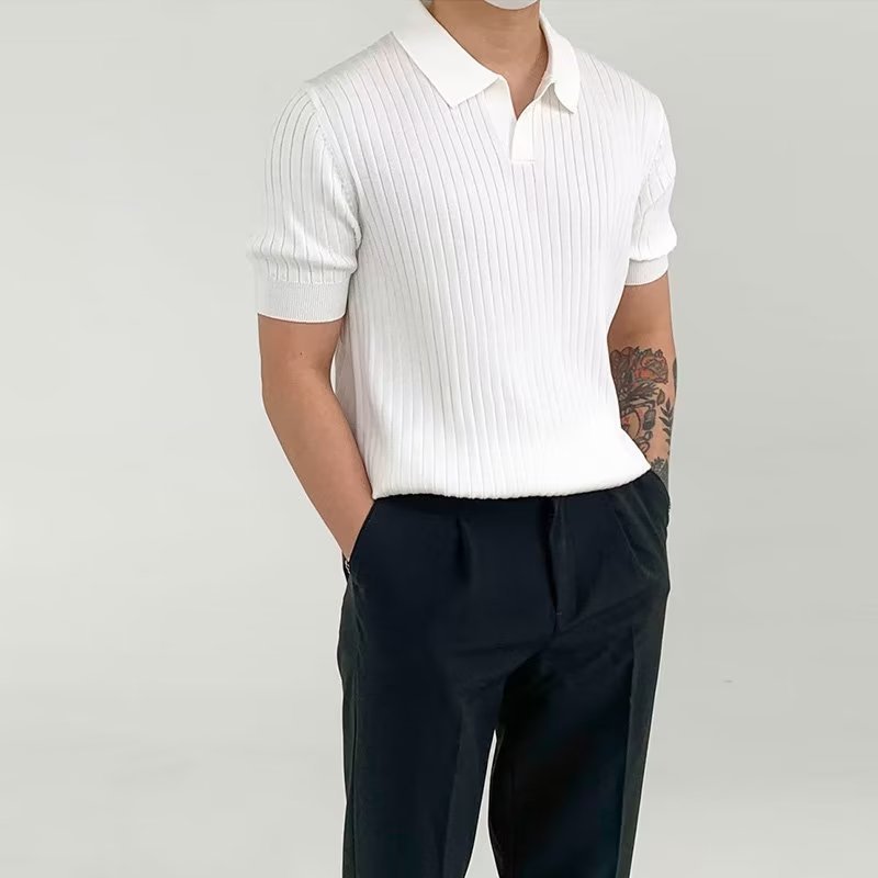 Ribbed Polo Tshirts