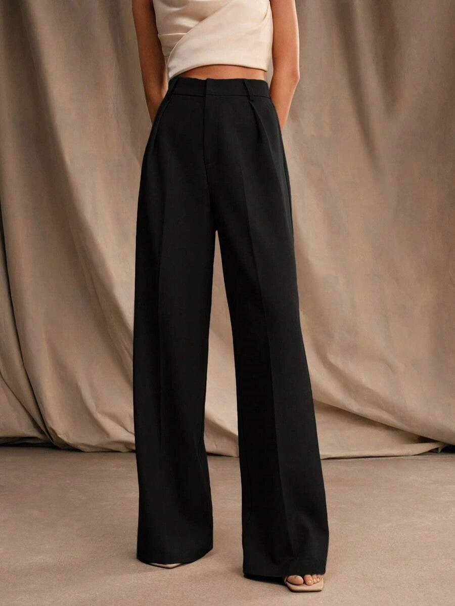 Business Commute Wide Leg Pants