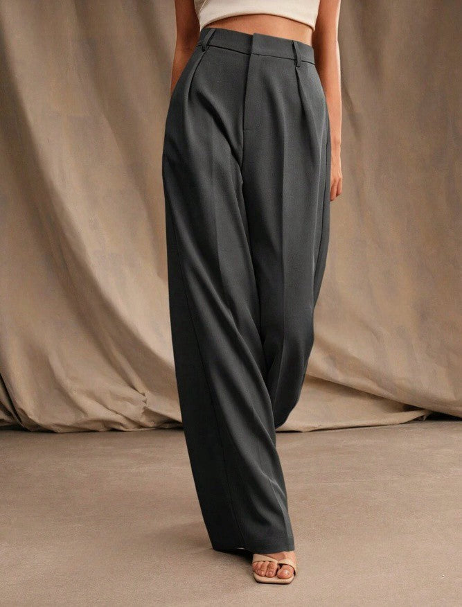 Business Commute Wide Leg Pants