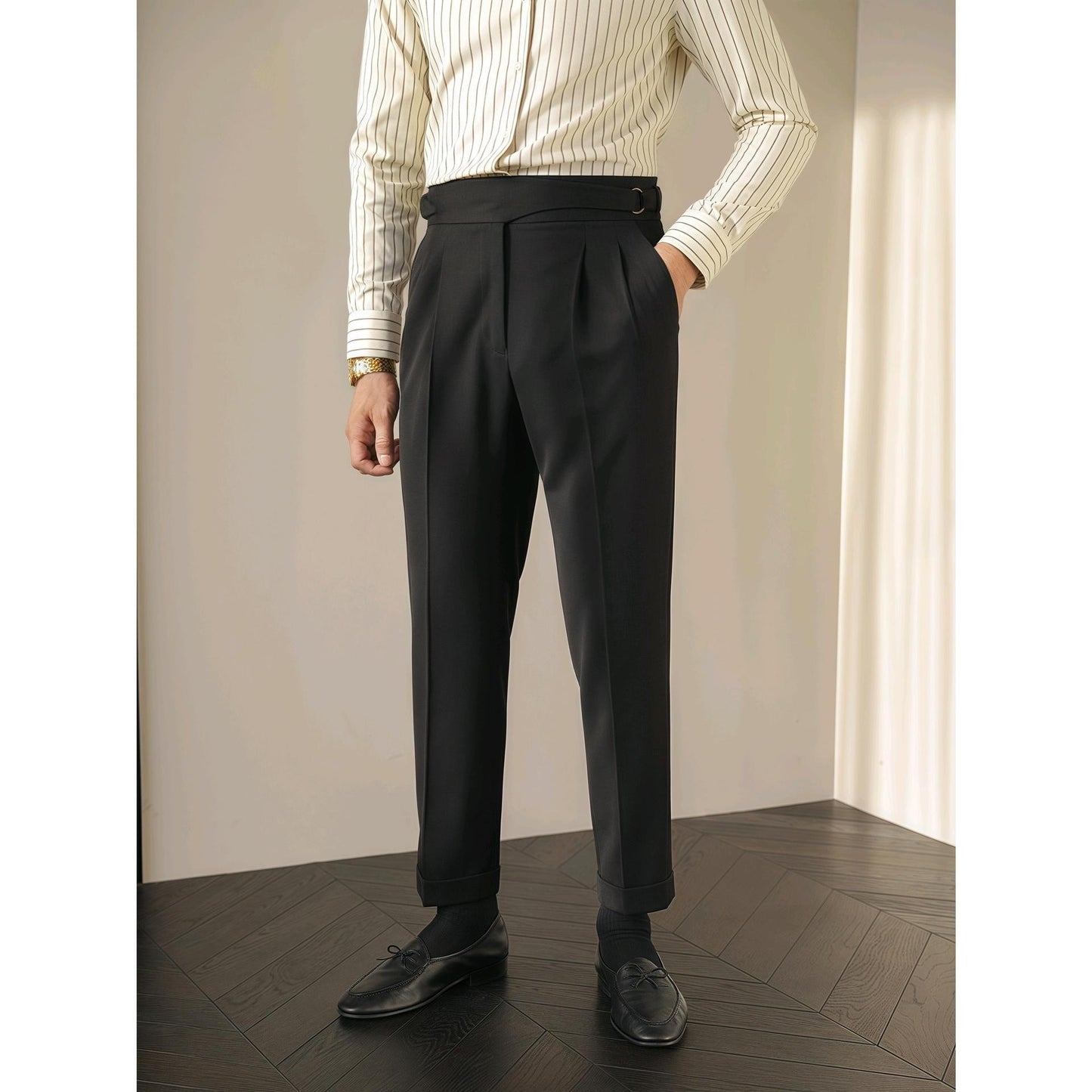 British Retro Business Suit Pants Men