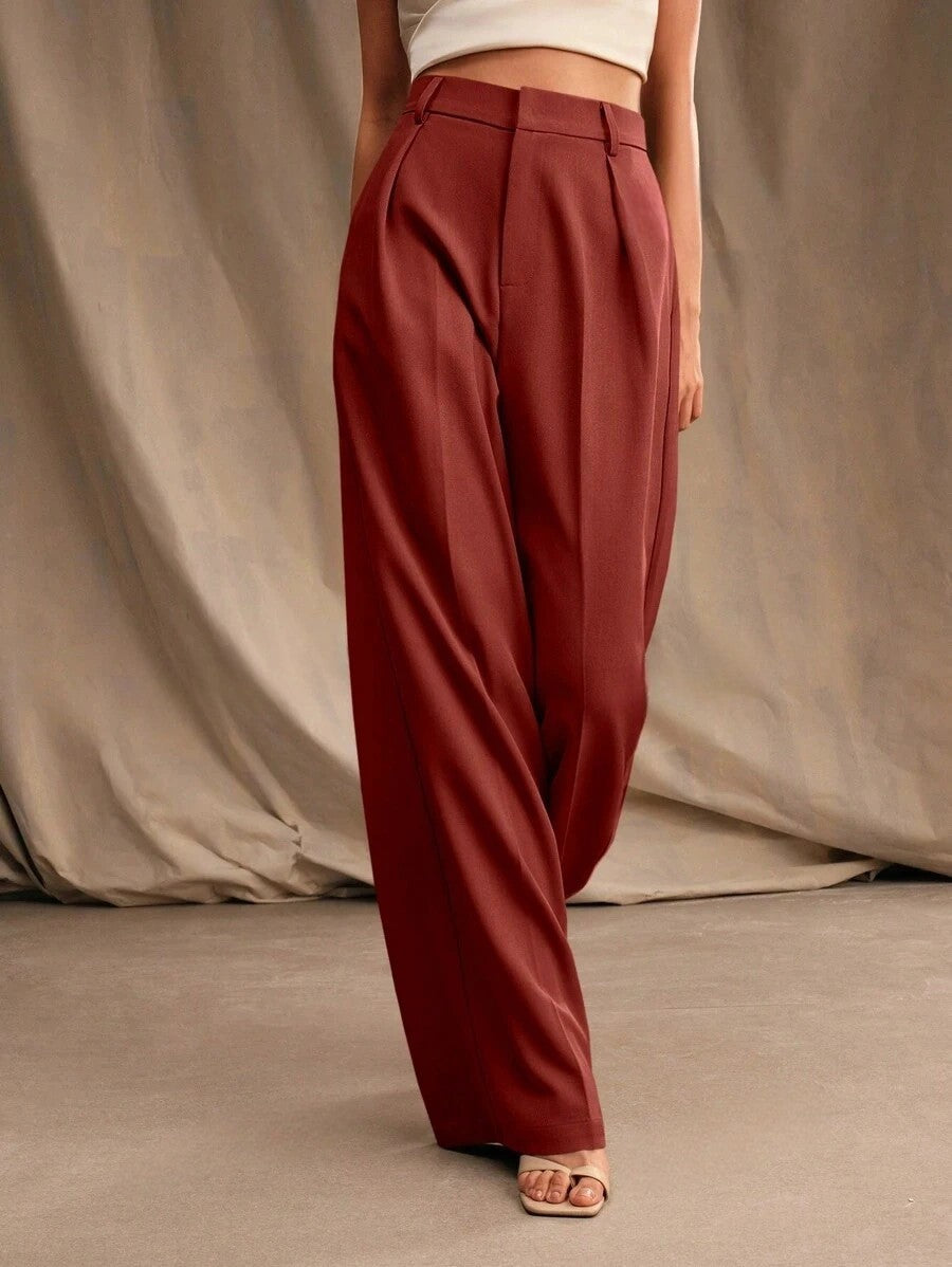 Business Commute Wide Leg Pants