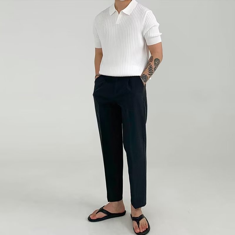 Ribbed Polo Tshirts