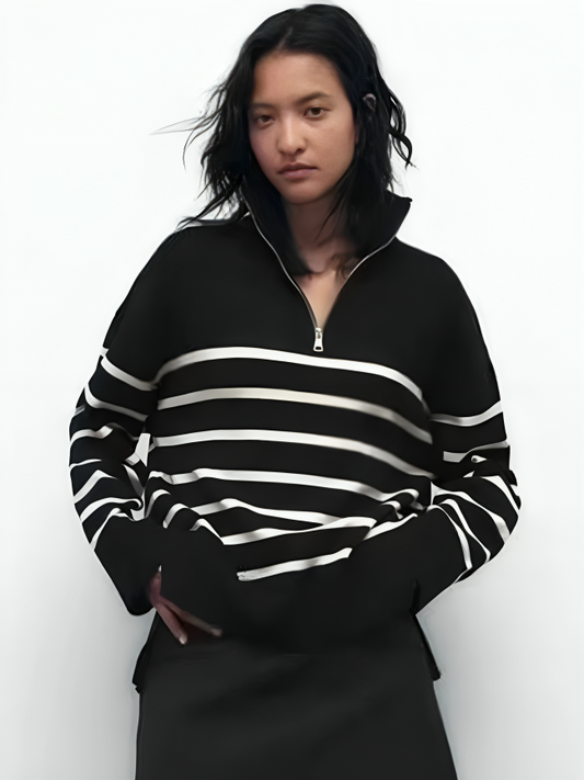 Ornament Striped Sweater