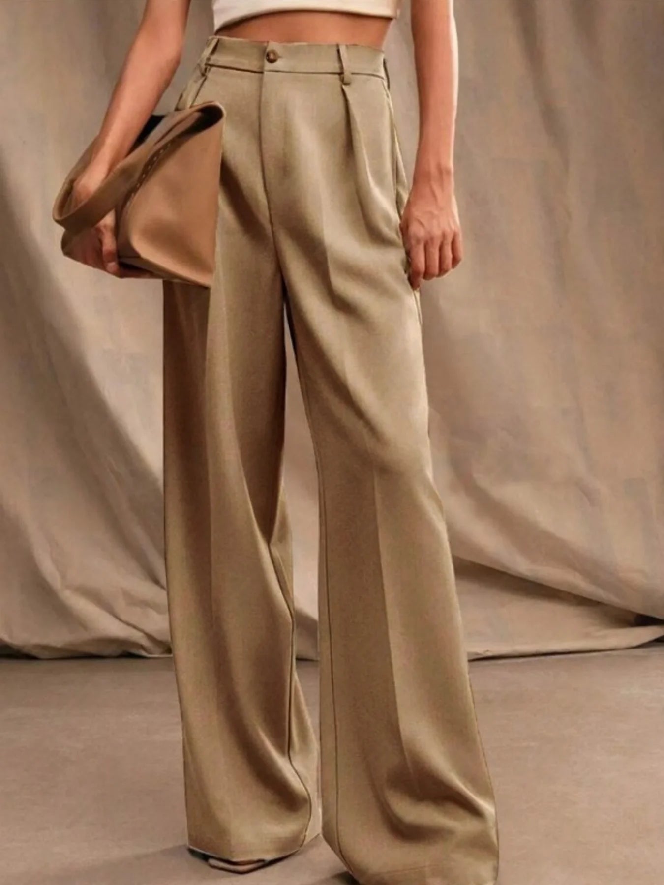 Wide Leg Elegant Commuted Trousers
