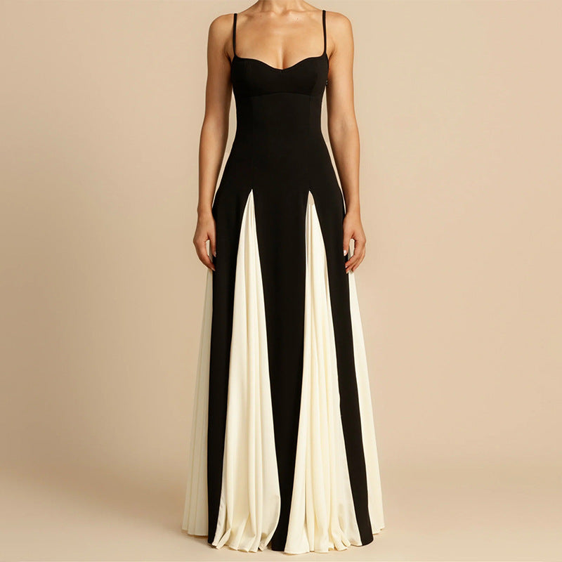 Trocadero Black and White Maxi Dress