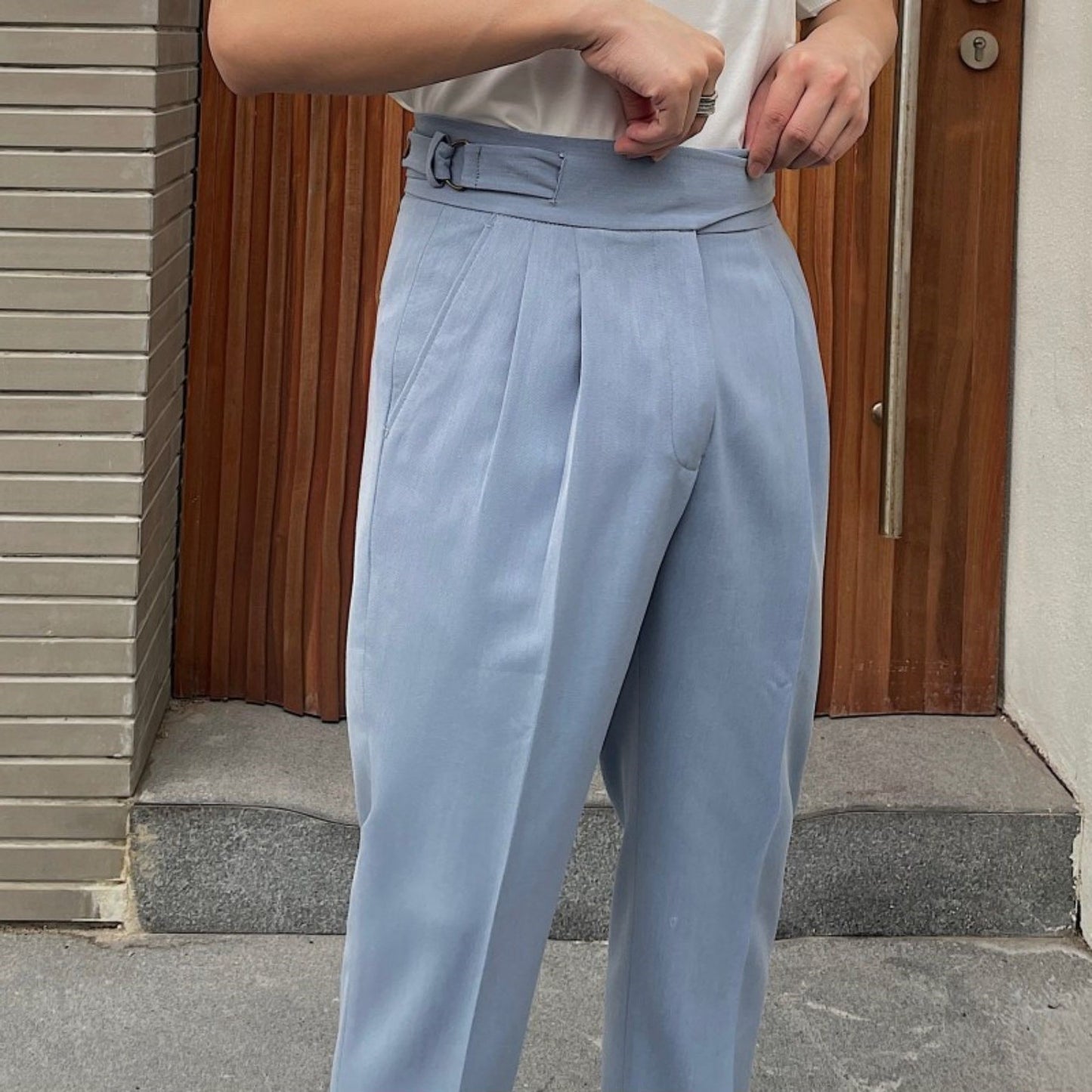 British Retro Business Suit Pants Men