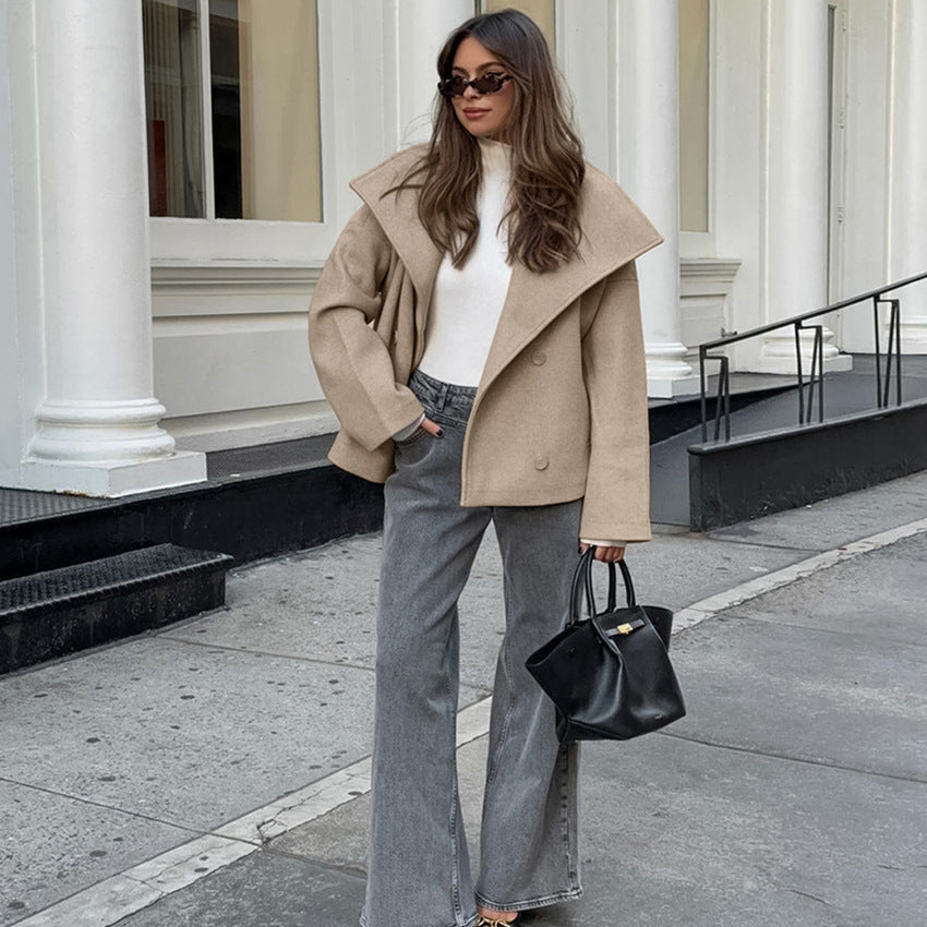 Long-sleeved Woolen Coat