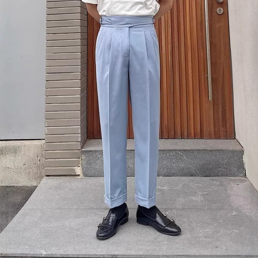British Retro Business Suit Pants Men