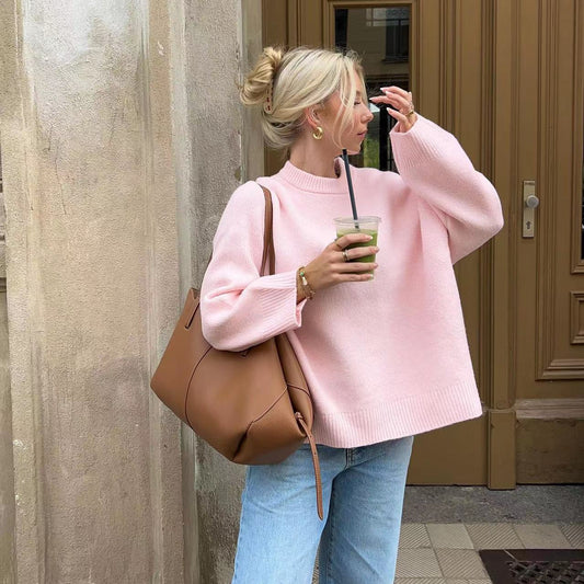 Crew Neck Pullover Sweater