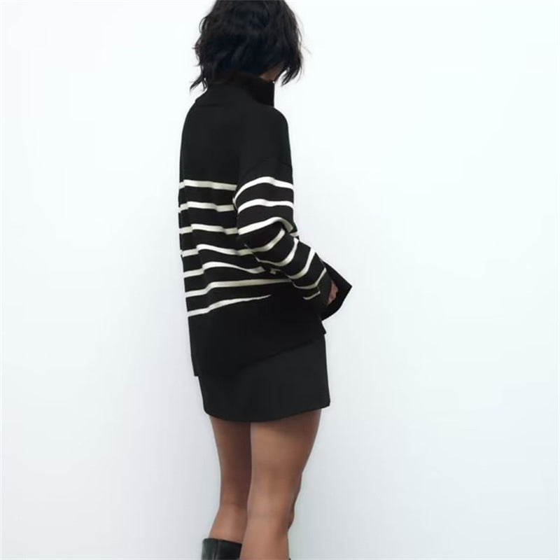 Ornament Striped Sweater