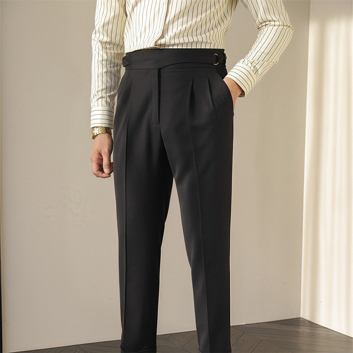 British Retro Business Suit Pants Men