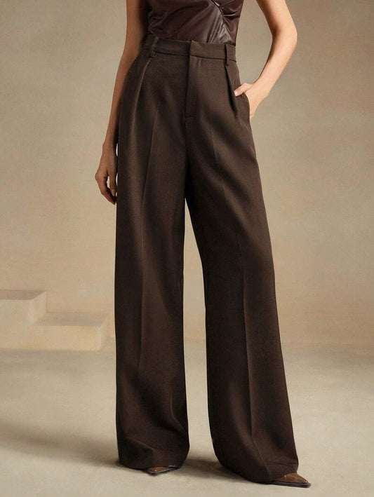 Business Commute Wide Leg Pants