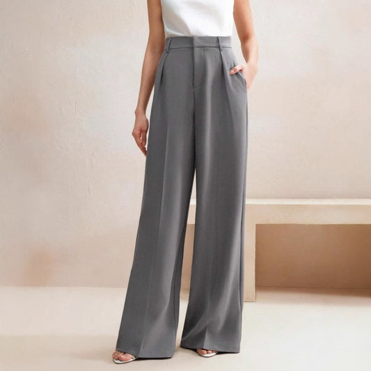 Suit Pants Loose High Waist Wide Leg Trousers