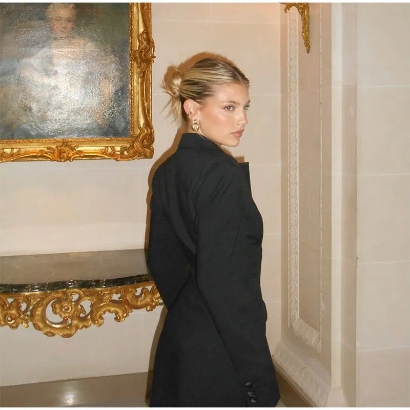 High Waist V-neck Dress