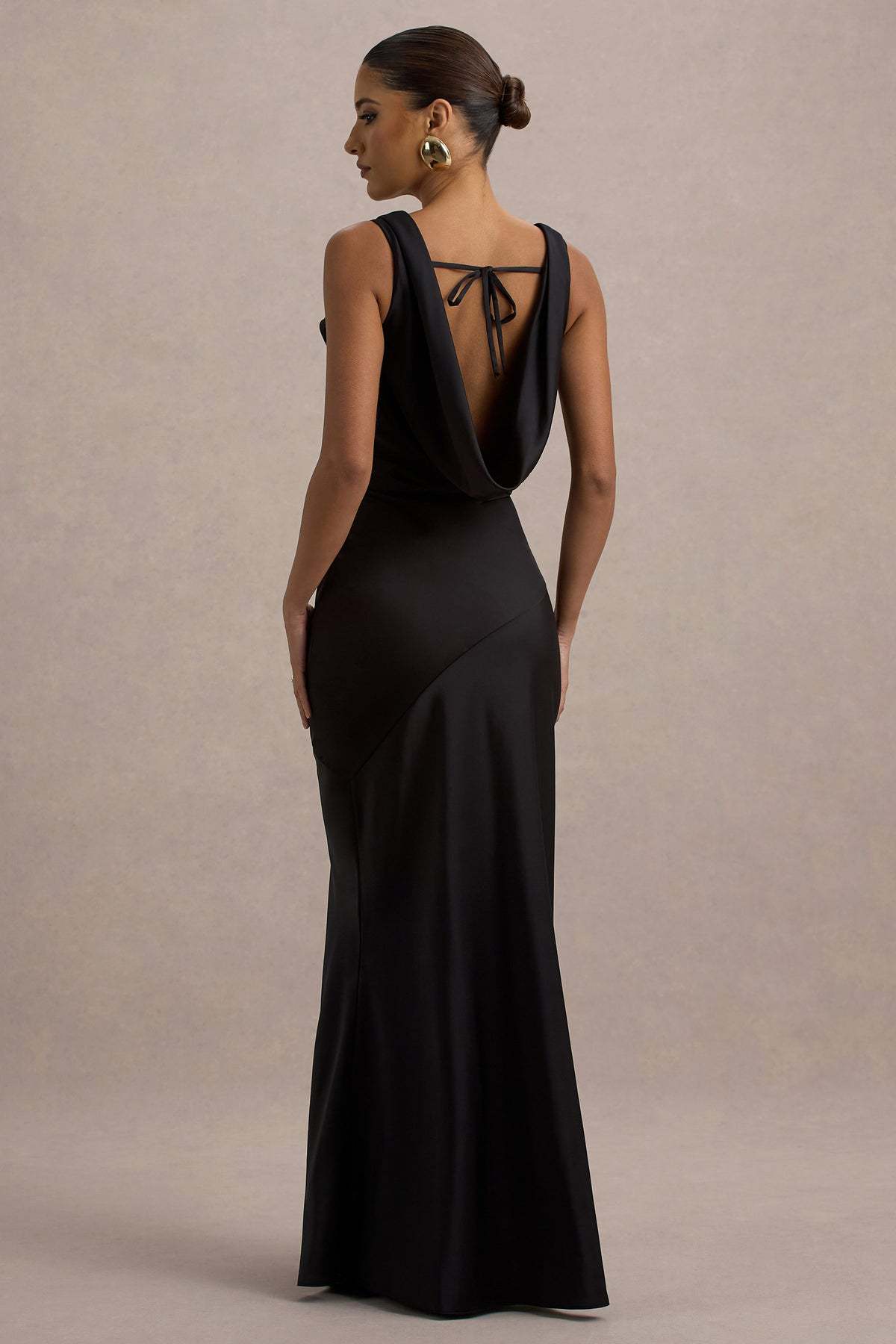 Premium Satin Backless Dress