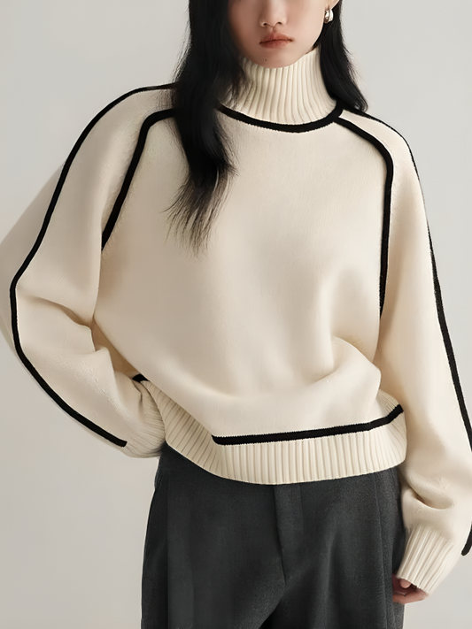 Half Turtleneck Knitted Sweater