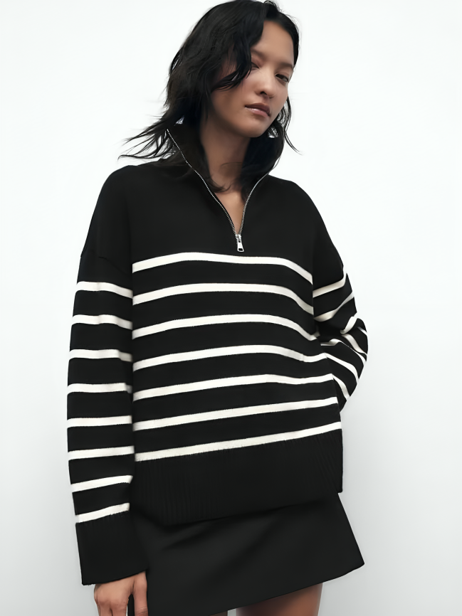 Ornament Striped Sweater