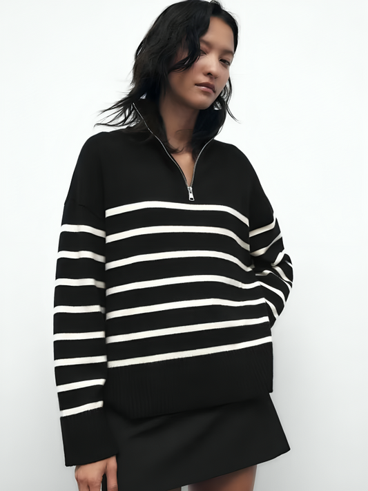 Ornament Striped Sweater