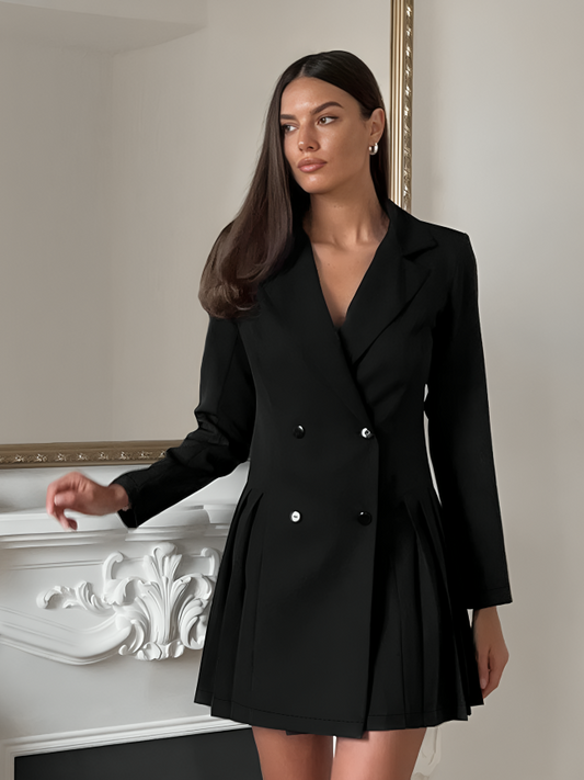 Mid Waist Pleated Skirt