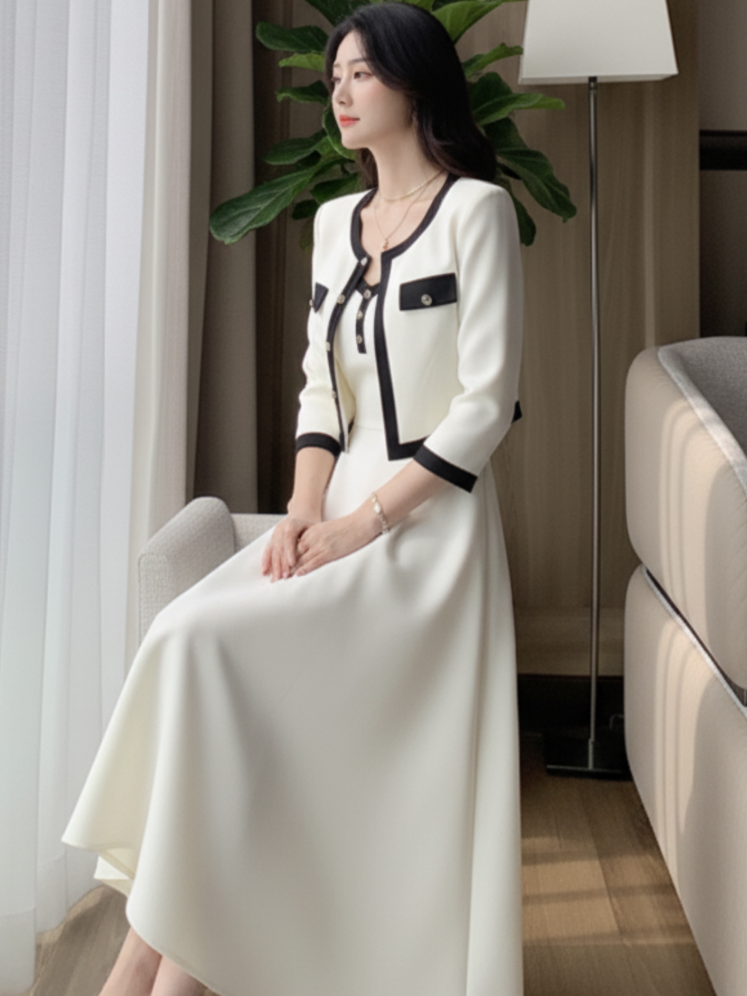 Waist Short Coat Socialite Suit