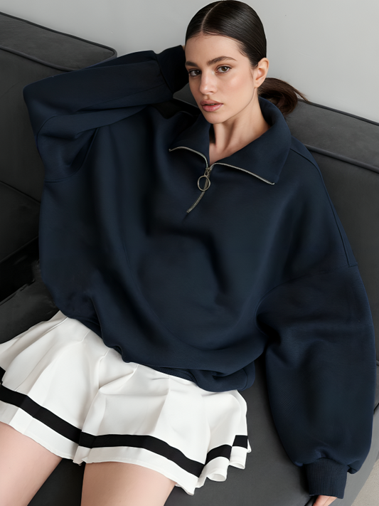 Knitted Half Zip Sweater