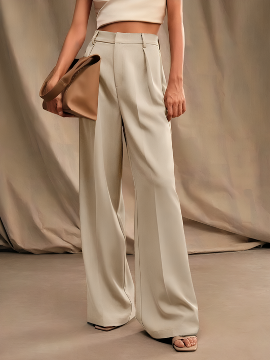 Suit Loose High Waist Trousers