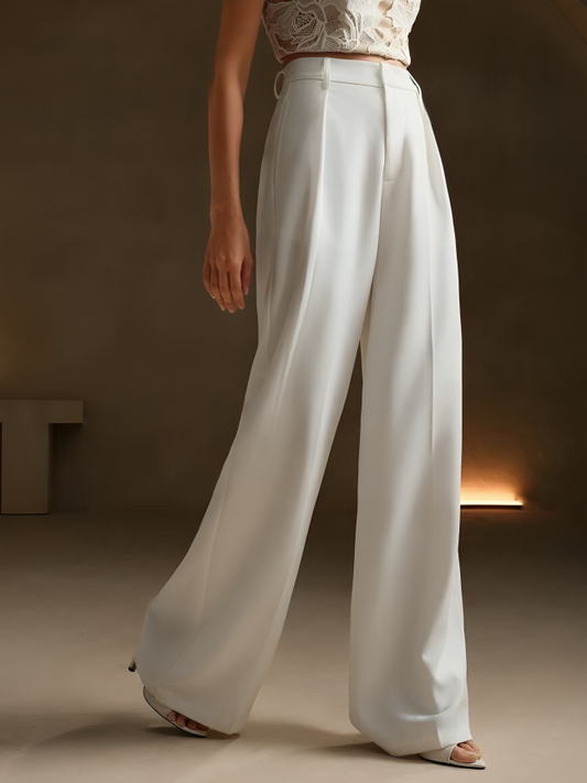 Business Commute Wide Leg Pants