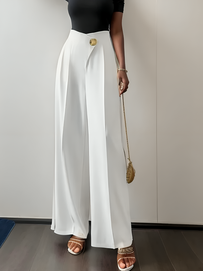 High Waist Drooping Wide Leg Pants