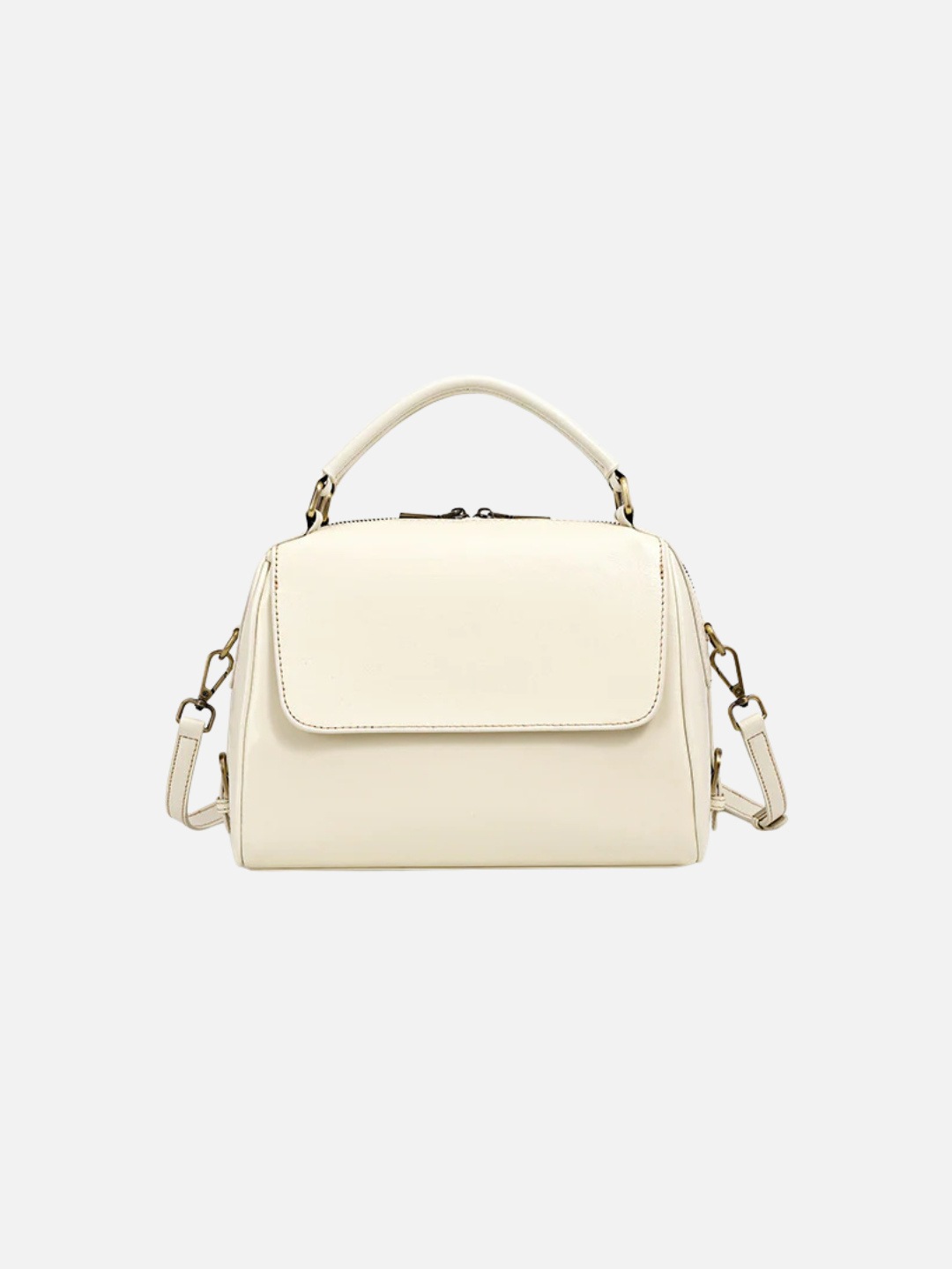 Leather Top-Handle Shoulder Bag