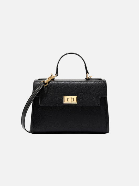 Clamshell Cowhide Handbag