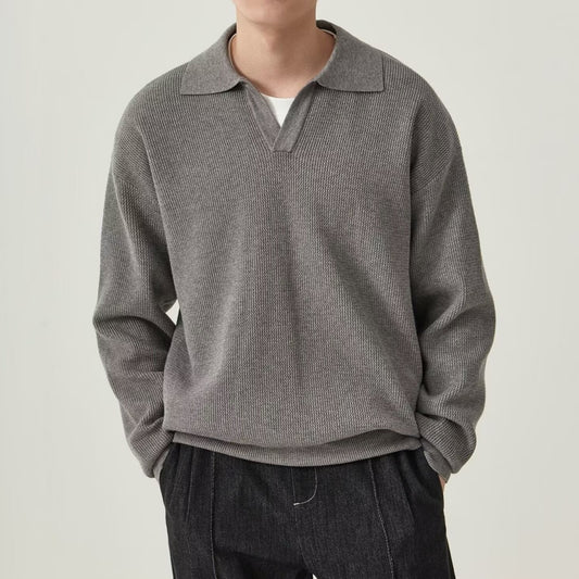 Solid Knitted Pullover