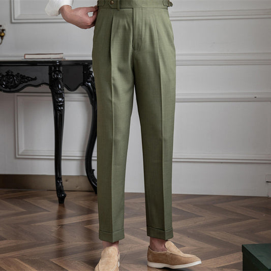 Thin Retro High-waisted Casual Pants