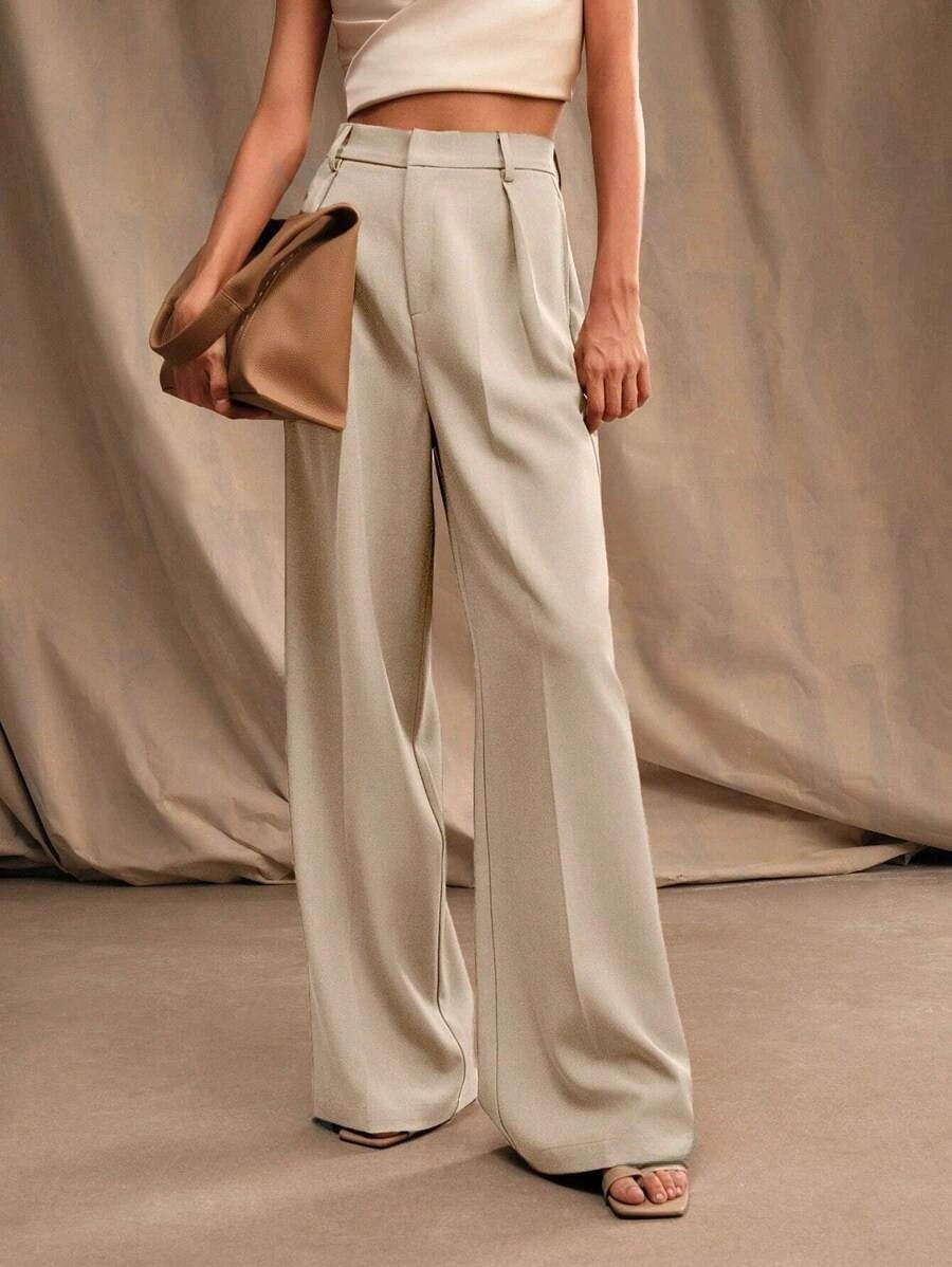 Business Commute Wide Leg Pants