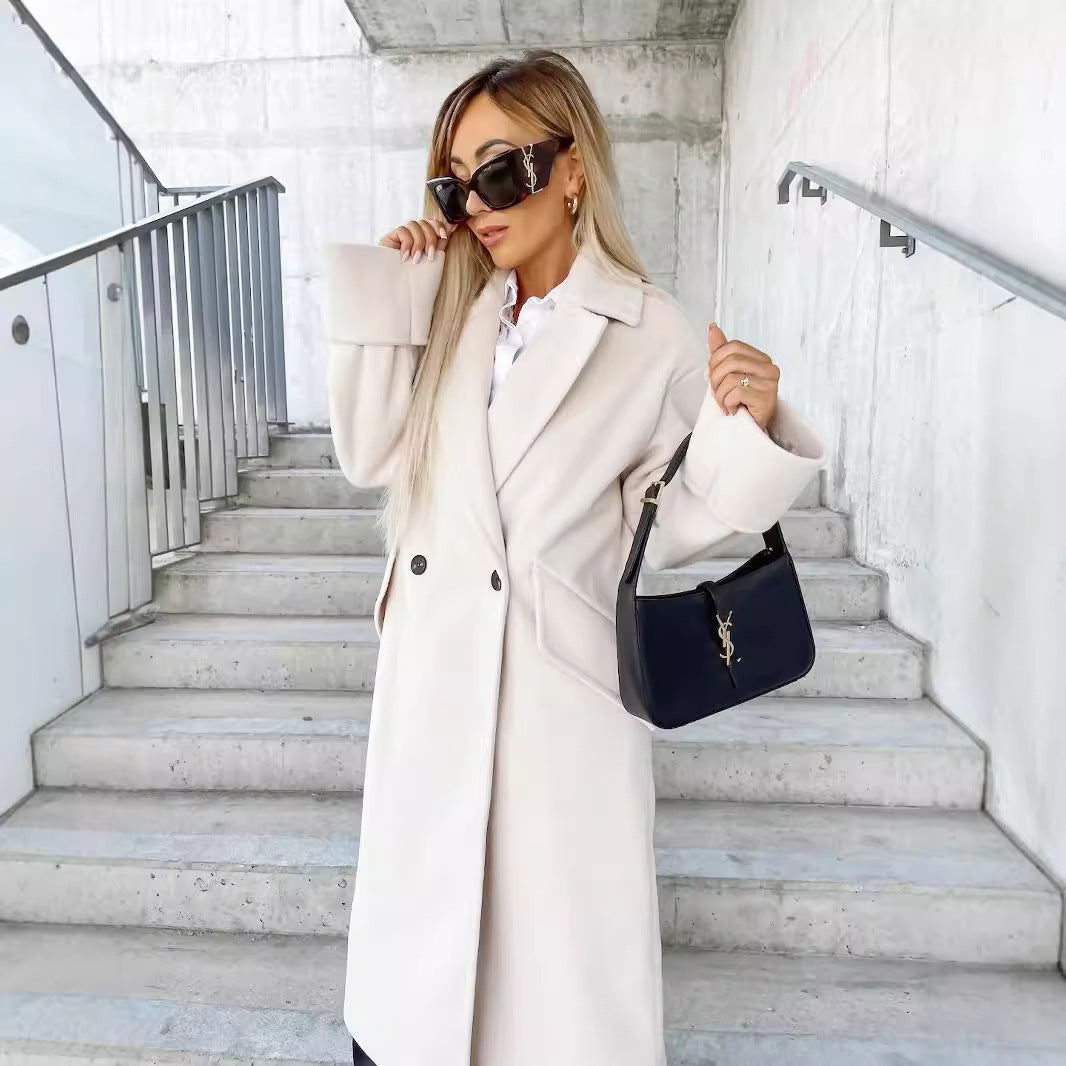 Double Breasted Woolen Coat